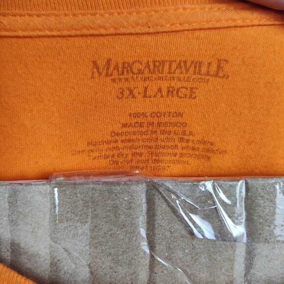 Jimmy Buffet's Margaritaville Key West T-Shirt Men's 3X Orange Graphic Print - Picture 8 of 9